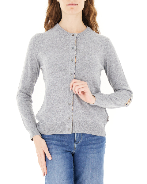 Cardigan girocollo