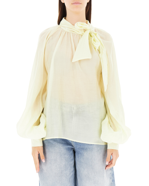 Blusa con fiocco
