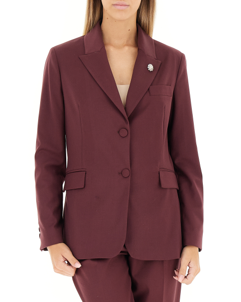 Blazer con spilla