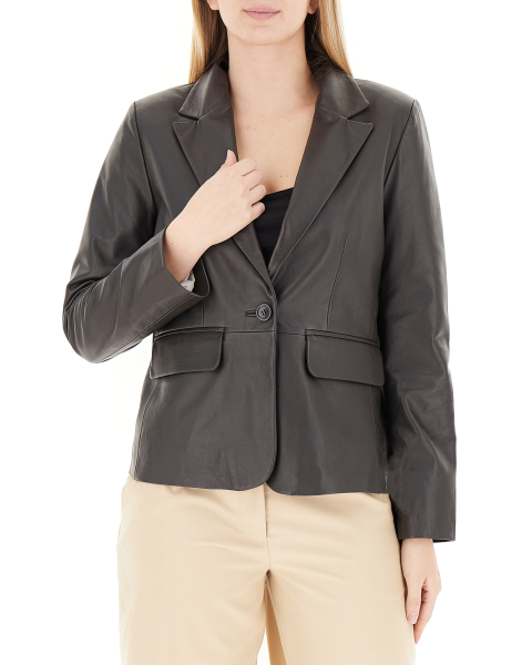 Blazer in pelle