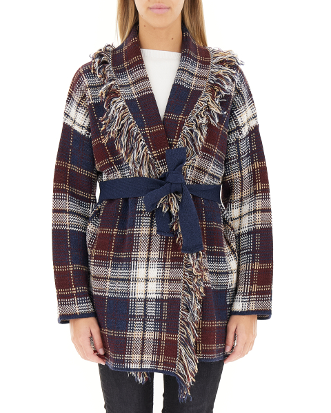 Cardigan con frange
