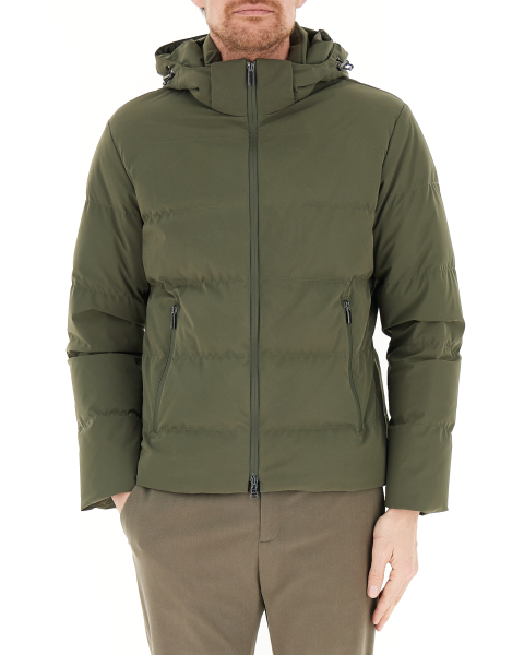 Piumino con cappuccio