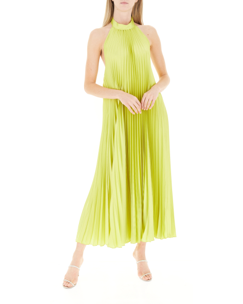 Abito plissettato halter