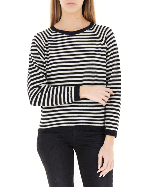 Maglia girocollo righe