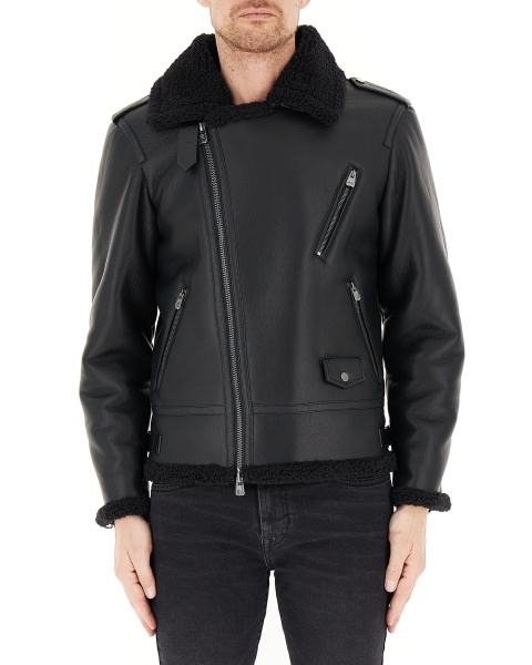 Giacca in finto montone