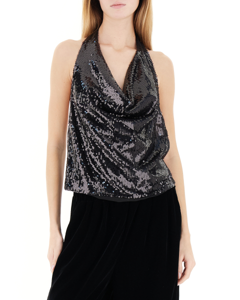 Top con paillettes