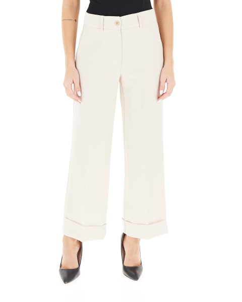 Pantalone con risvolto