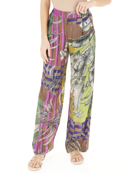 Pantalone con fantasia