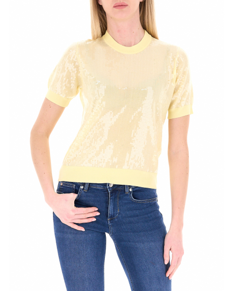 Maglia con paillettes