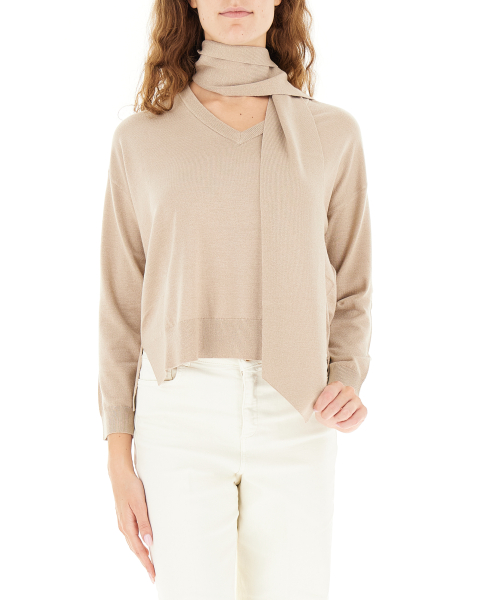 Maglia con sciarpa
