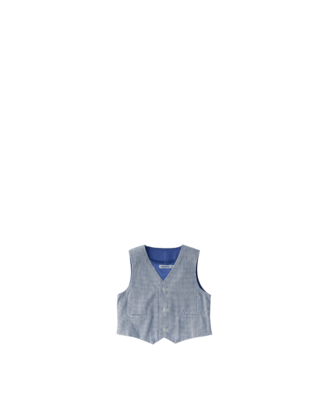 Gilet misto lino