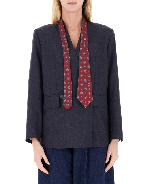 Blazer con cravatta