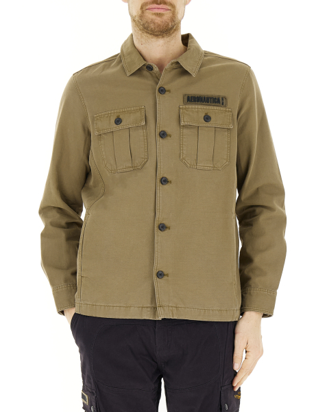Giacca overshirt cotone