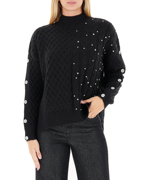 Maglione a trecce