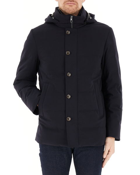 Piumino con cappuccio