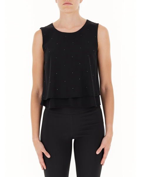 Canotta con strass