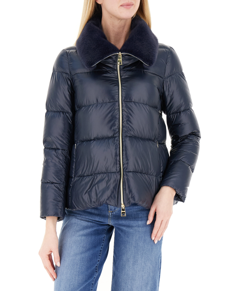 Piumino finta pelliccia