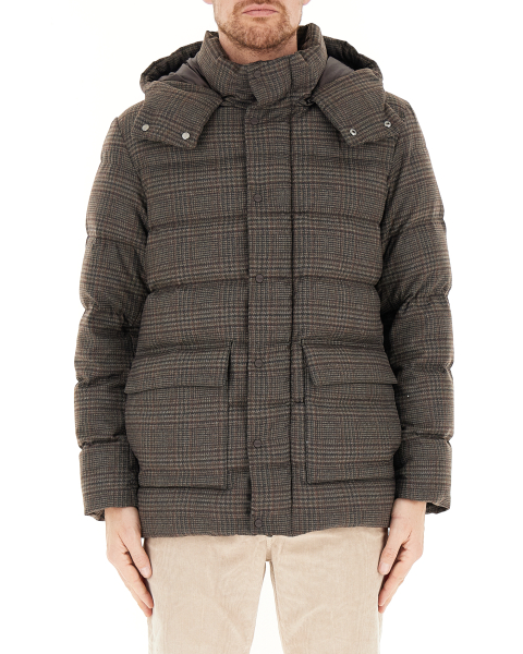 Piumino con cappuccio