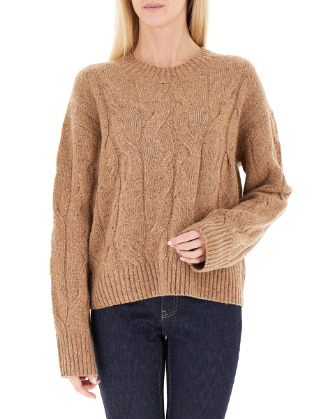 Maglione a trecce