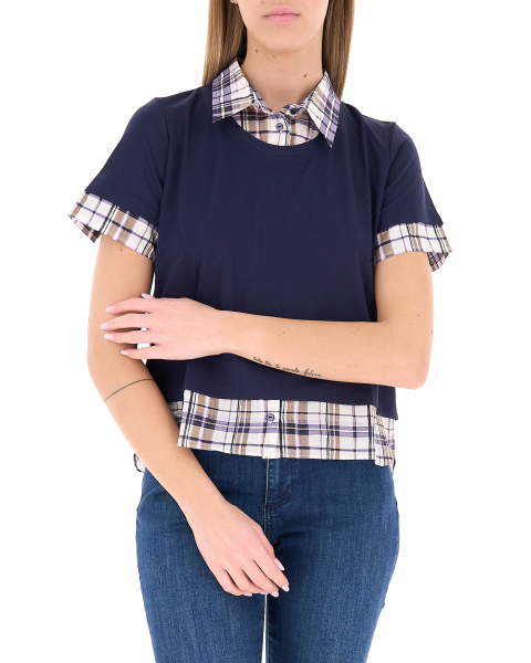 T-shirt con colletto