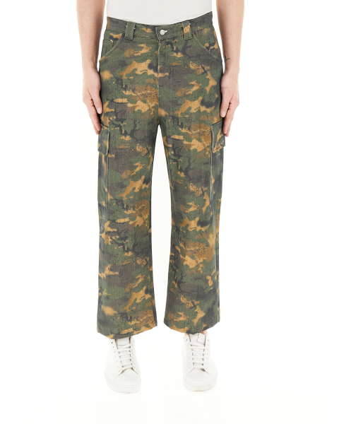 Pantalone cargo cotone