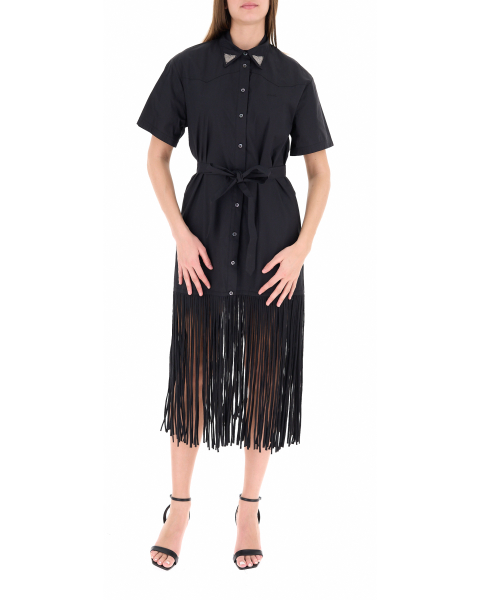 Abito chemisier frange