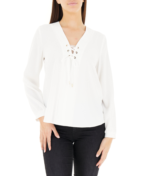 Blusa maniche lunghe