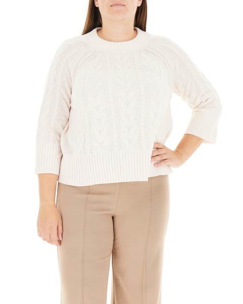 Maglione a trecce