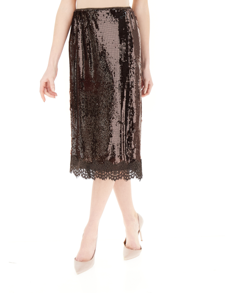 Gonna midi paillettes