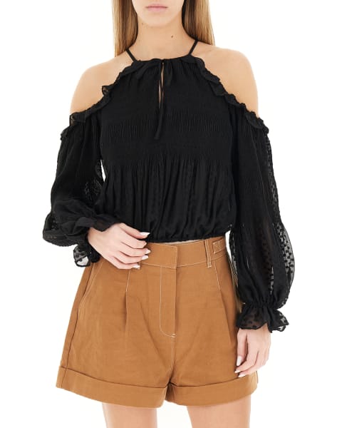 Blusa con volants