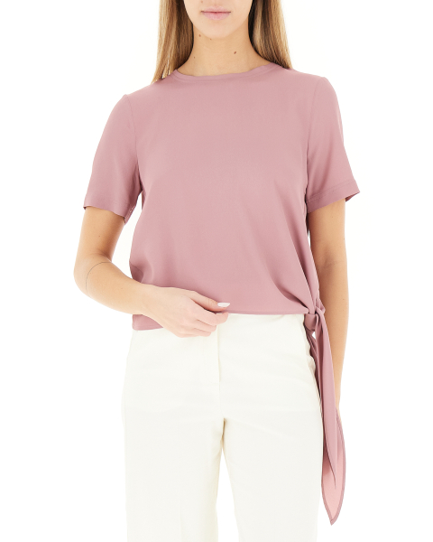 Blusa con fiocco
