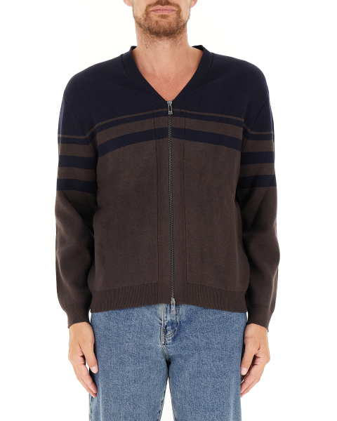 Cardigan con zip