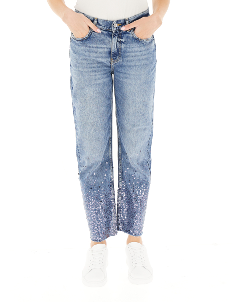 Jeans con paillettes