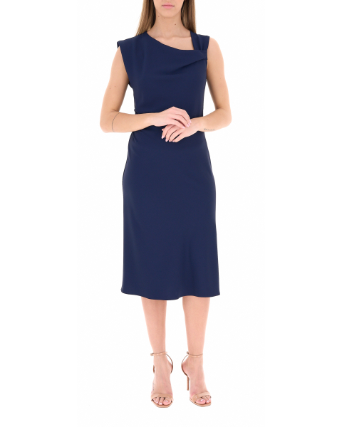 Abito smanicato midi