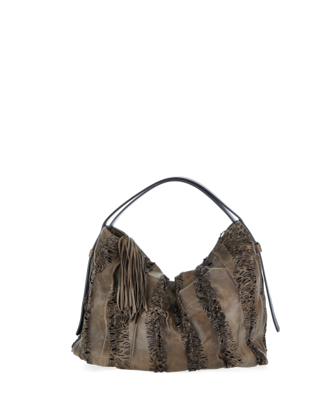 Borsa in pelle lavorata