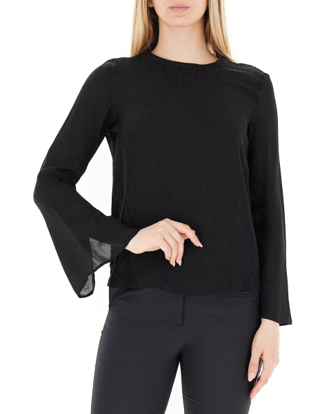Blusa maniche lunghe