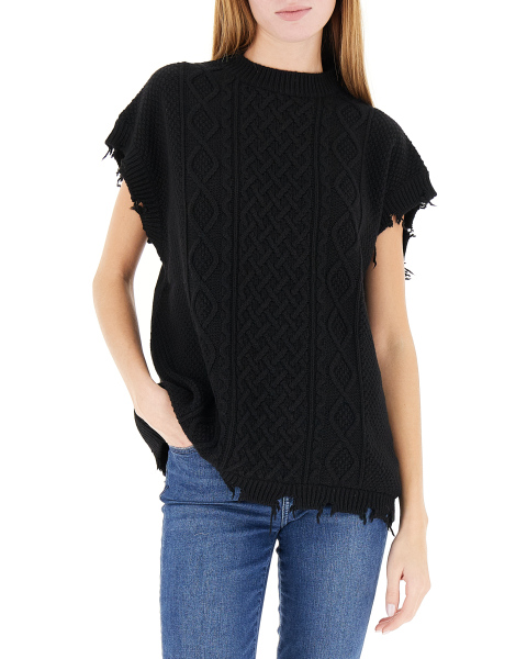 Gilet misto lana
