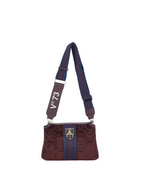 Borsa in velluto ricamato