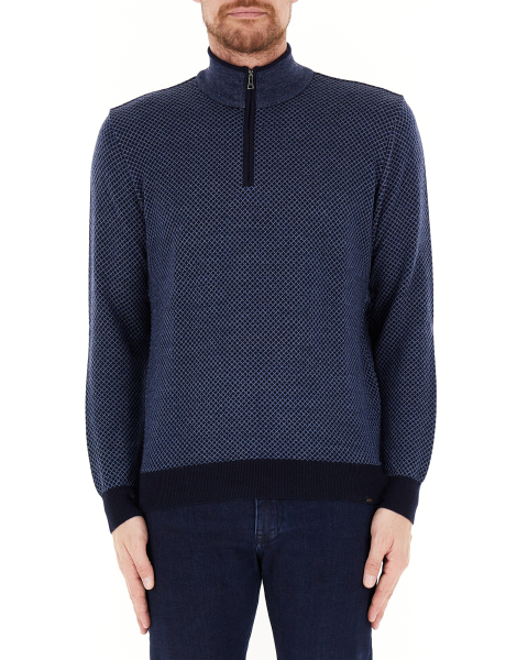 Maglione mezza zip
