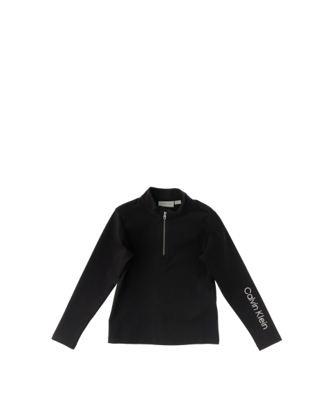 Felpa mezza zip