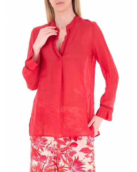 Blusa maniche lunghe