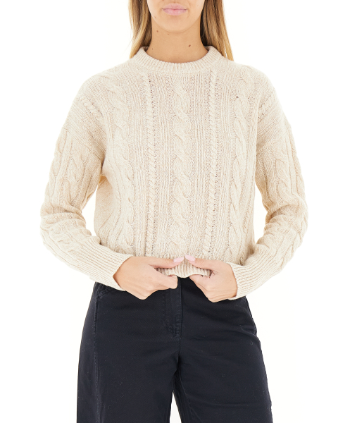 Maglione a trecce