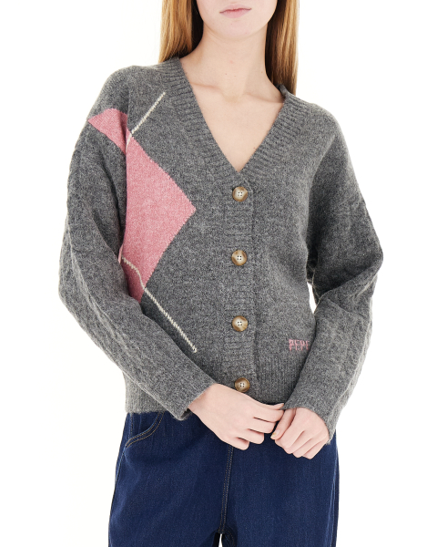 Cardigan scollo a V