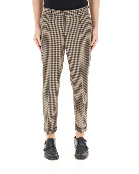 Pantalone pinces lana