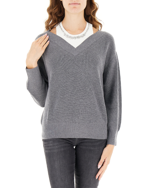 Maglione misto lana