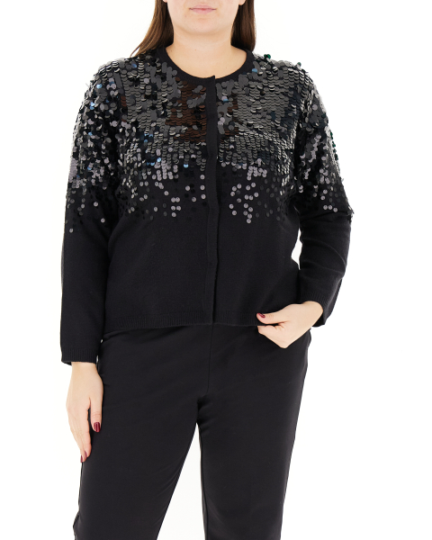 Cardigan con paillettes