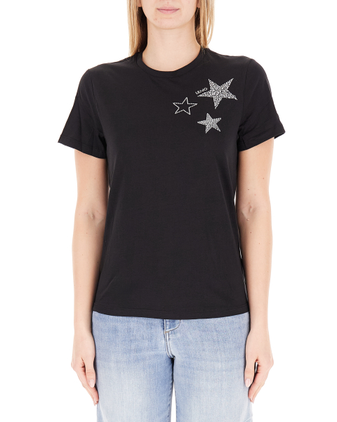 T-shirt con strass