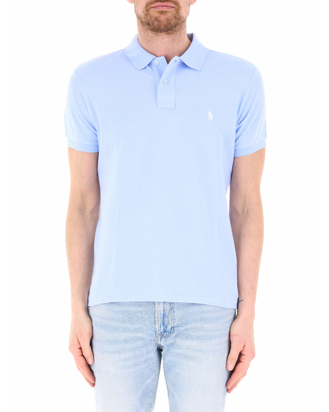 Polo slim cotone