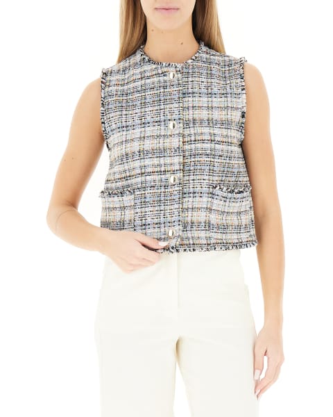 Gilet in tweed