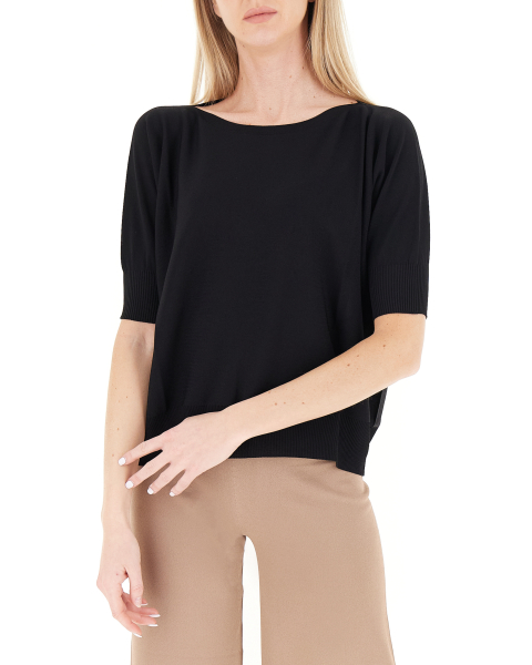 Maglia scollo barchetta